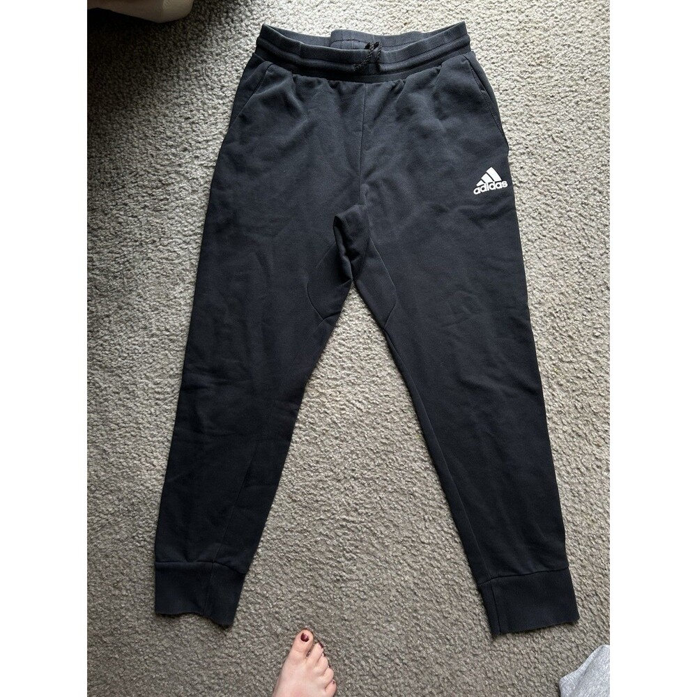 Adidas Size Medium Women SweatPants Joggers Active Activewear Drawstring Black
